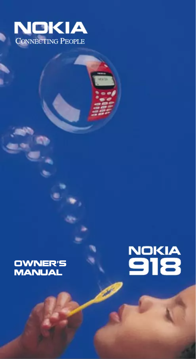 Image de la première page du manuel de l'appareil 918