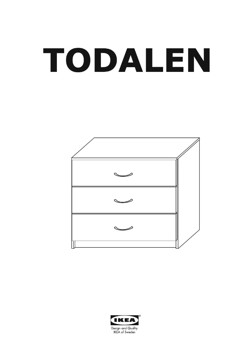 Image de la première page du manuel de l'appareil TODALEN (80x49x77)