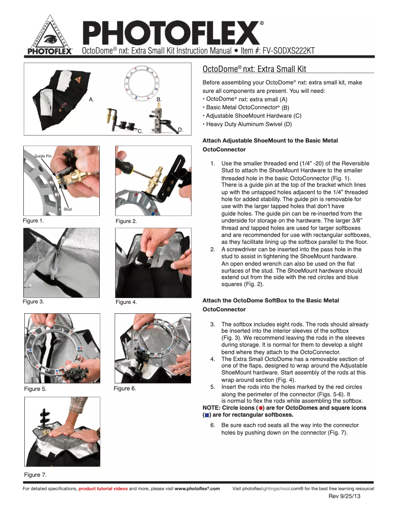 Page n°1 - Manuel utilisateur Photoflex OctoDome Nxt