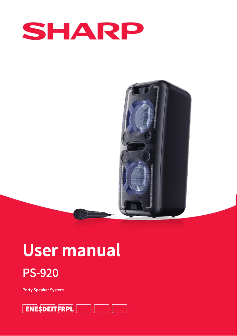 Image de la première page du manuel de l'appareil PS-920