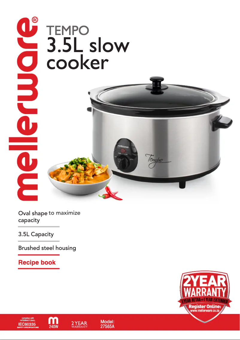 Page n°1 - Manuel utilisateur Mellerware Tempo 27565A