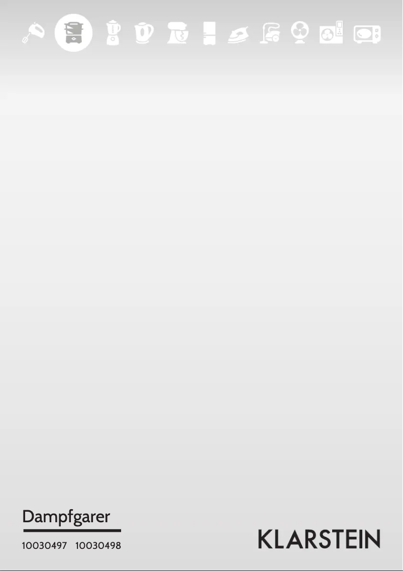 Page 1 de la notice Manuel utilisateur Klarstein 10030498