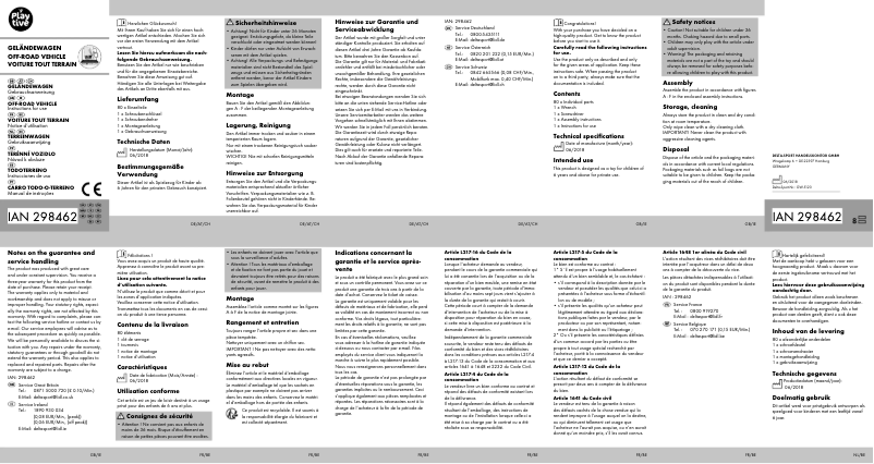 Imagen de la primera página del manual del dispositivo IAN 298462