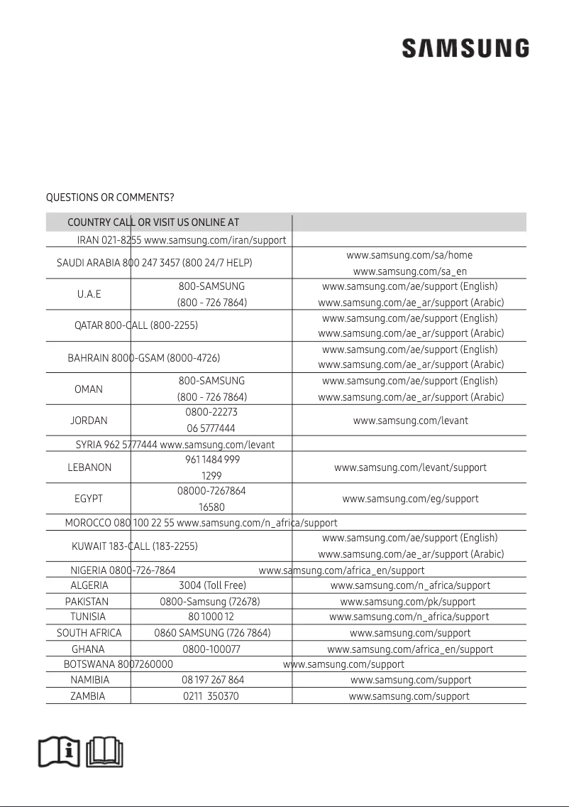 Page 1 de la notice Manuel utilisateur Samsung AR24KRJSRWKX