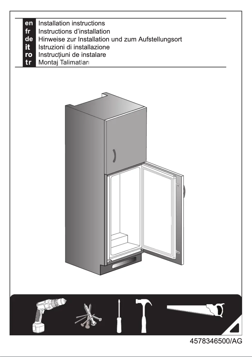 Page n°1 - Guide d'installation Beko BLSA210M3S