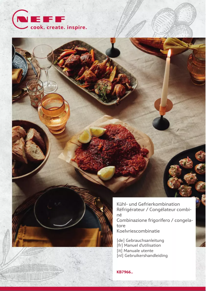 Page 1 de la notice Manuel utilisateur Neff KB7966DD0