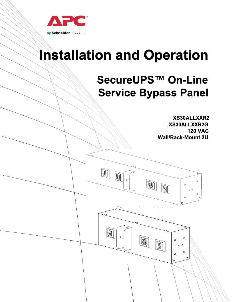 Page n°1 - Manuel utilisateur APC Smart-UPS XS30ALLXXR2G
