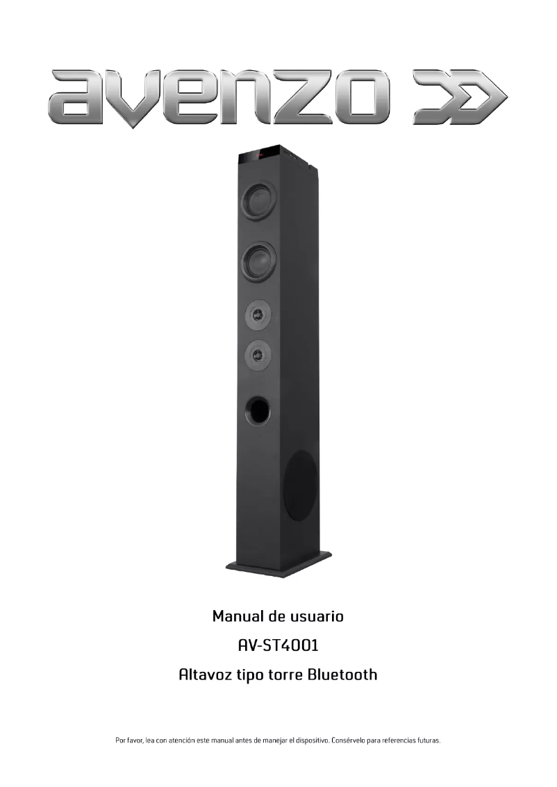Page n°1 - Manuel utilisateur Avenzo AV-ST4001B