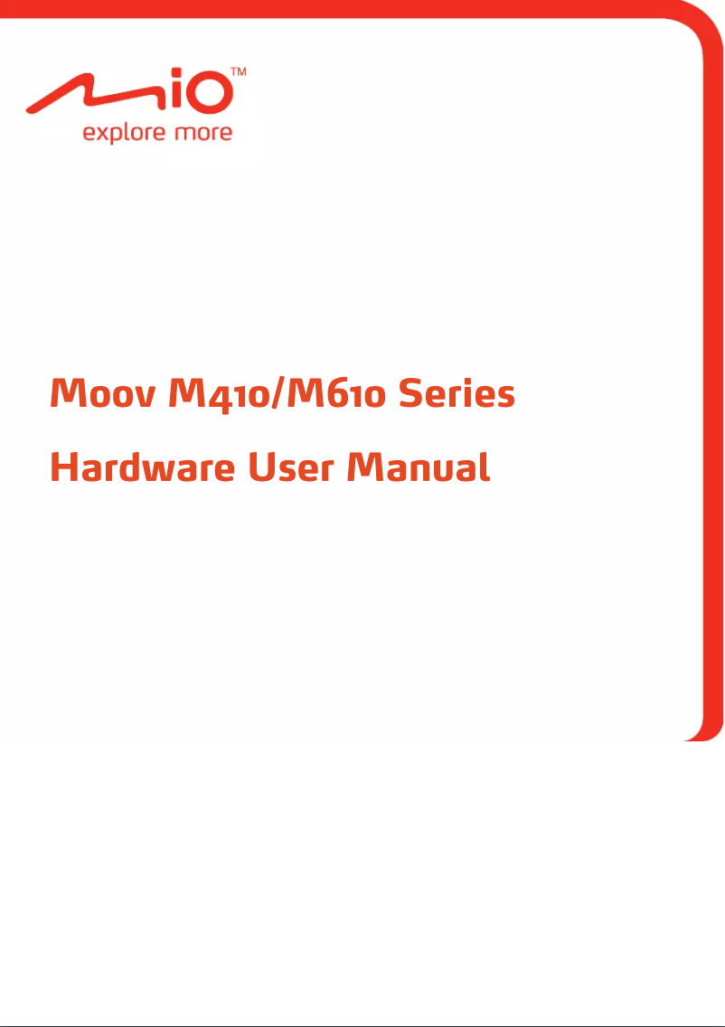 Page n°1 - Manuel utilisateur Mio Moov M616