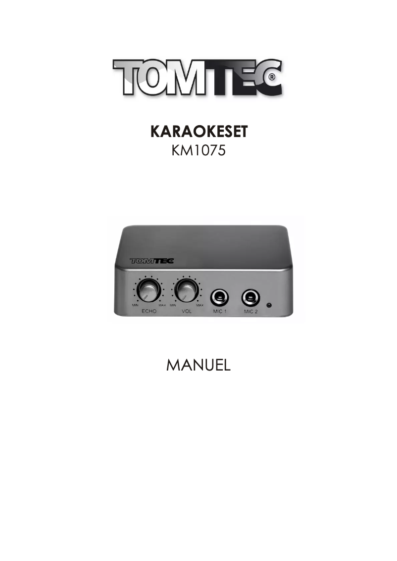 Página 1 del manual Manual de usuario Tomtec KM1075