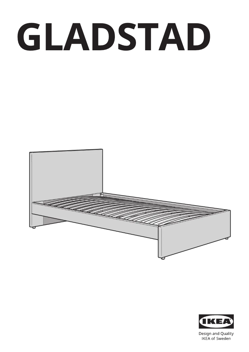 Page 1 de la notice Manuel utilisateur Ikea GLADSTAD 504.904.59