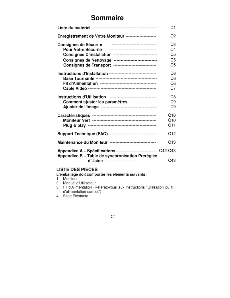 Image de la première page du manuel de l'appareil 45V