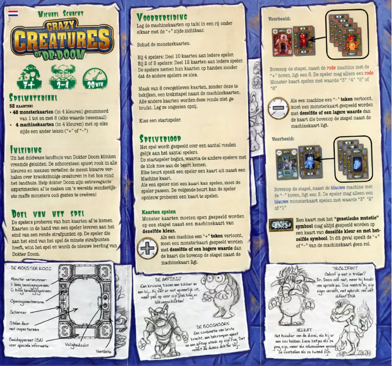 Page n°1 - Manuel utilisateur White Goblin Games Crazy Creatures of Dr. Doom
