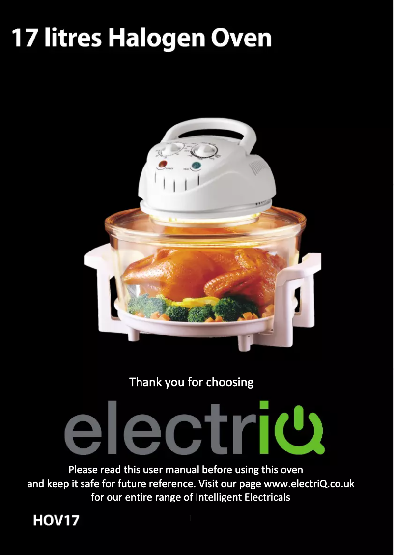 Page n°1 - Manuel utilisateur ElectriQ HOV17