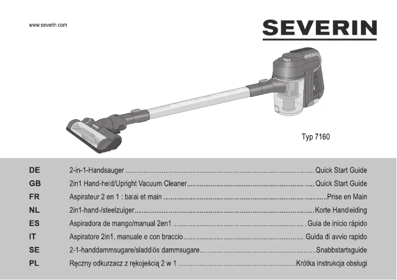Image de la première page du manuel de l'appareil SC 7160