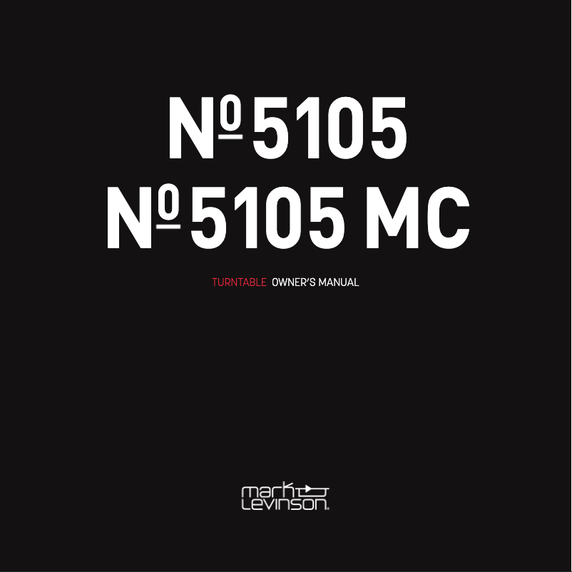 Page n°1 - Manuel utilisateur Mark Levinson No.5105 MC