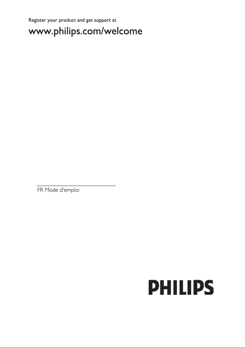 Page 1 de la notice Manuel utilisateur Philips 46PFL8605