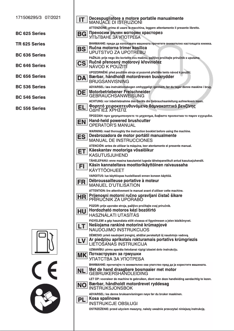 Page 1 de la notice Manuel utilisateur Stiga SBC 646 D
