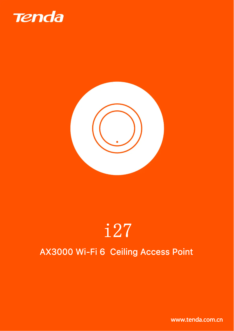 Página 1 del manual Ficha técnica Tenda i27