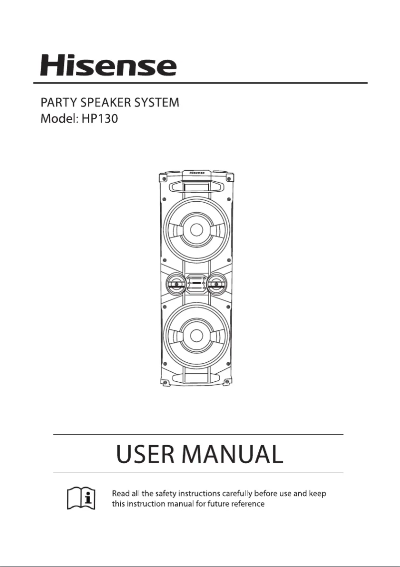 Page n°1 - Manuel utilisateur Hisense HP130