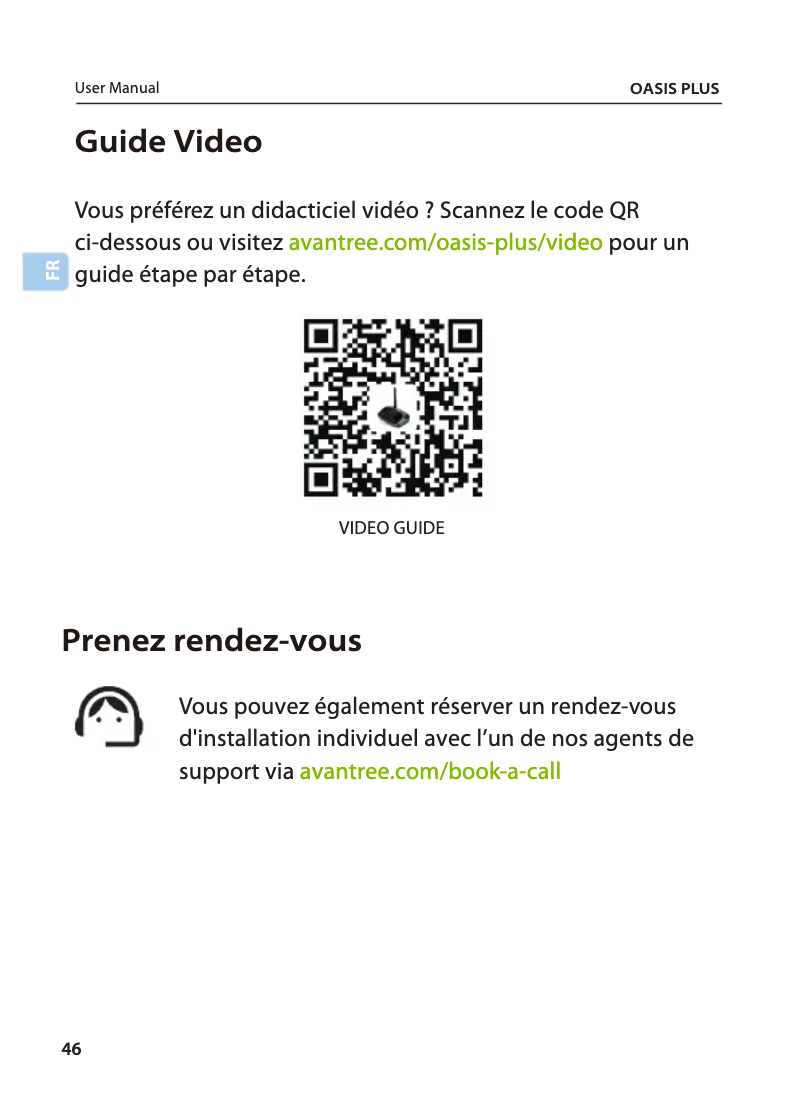 Page n°1 - Manuel utilisateur Avantree Oasis Plus