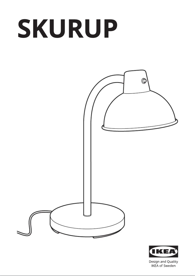 Page 1 de la notice Manuel utilisateur Ikea SKURUP 205.167.81