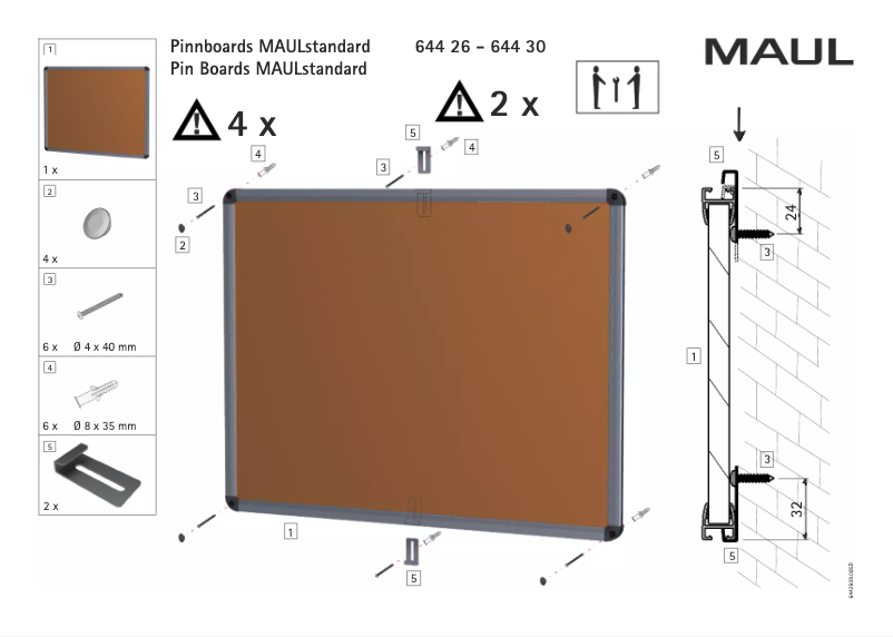 Page n°1 - Manuel utilisateur MAUL 6443084