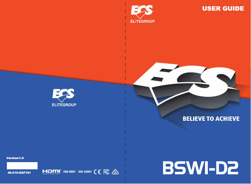 Image de la première page du manuel de l'appareil BSWI-D2-N3700