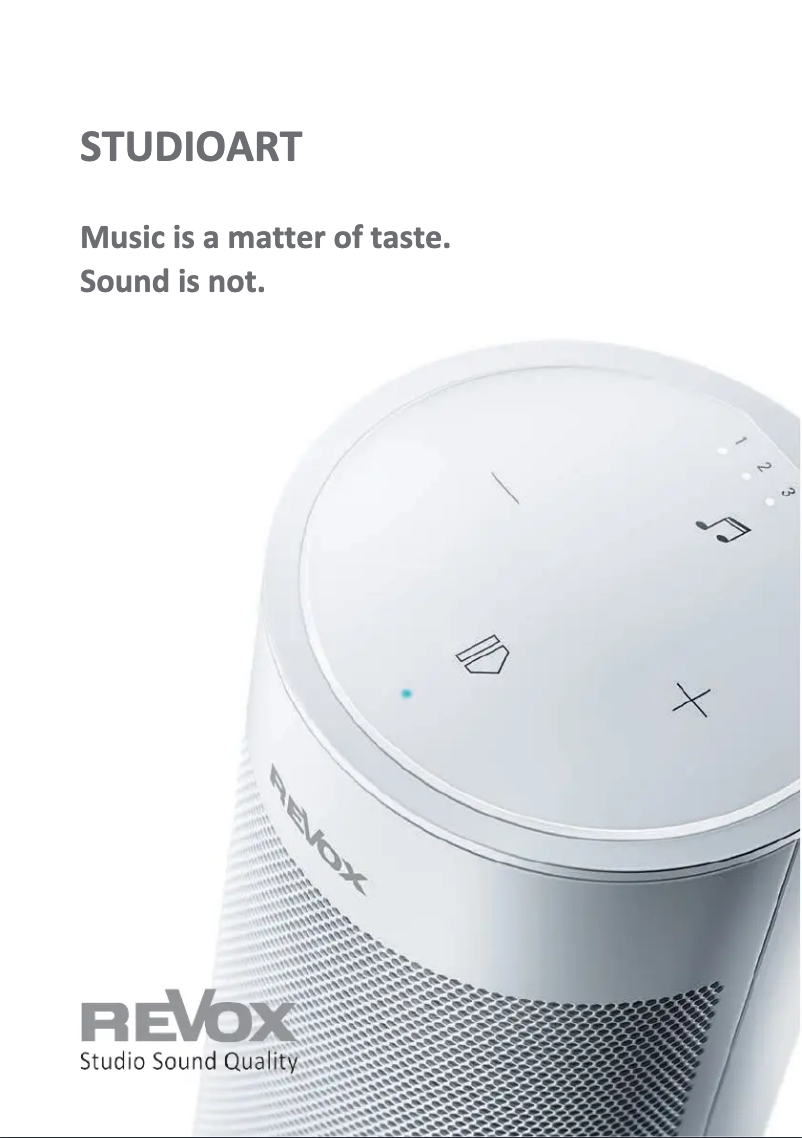 Page 1 de la notice Brochure Revox Studioart S100