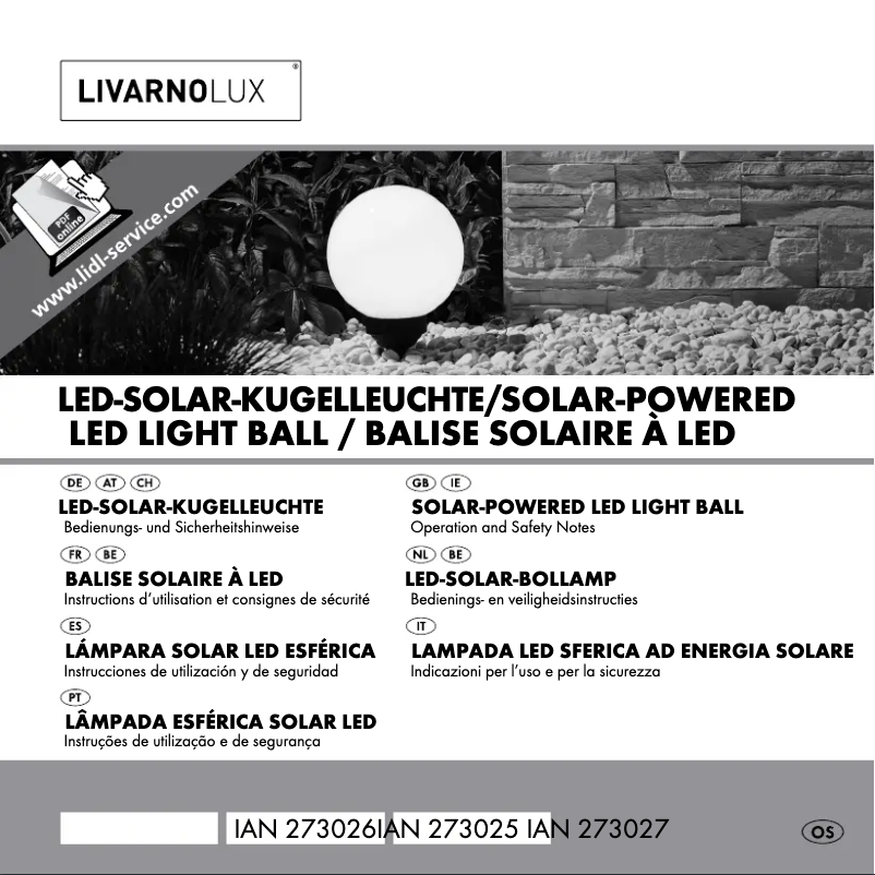 Page n°1 - Manuel utilisateur Livarno Lux HG00394A