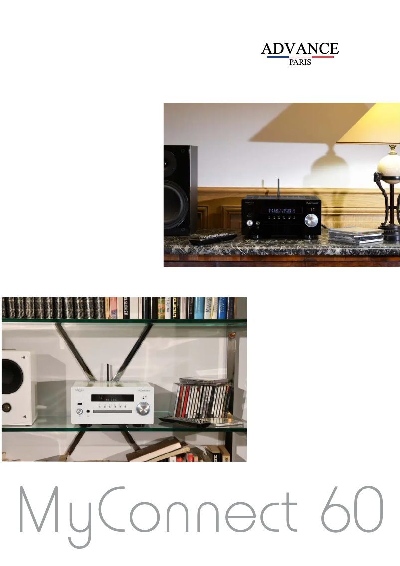 Page 1 de la notice Fiche technique Advance MyConnect 60