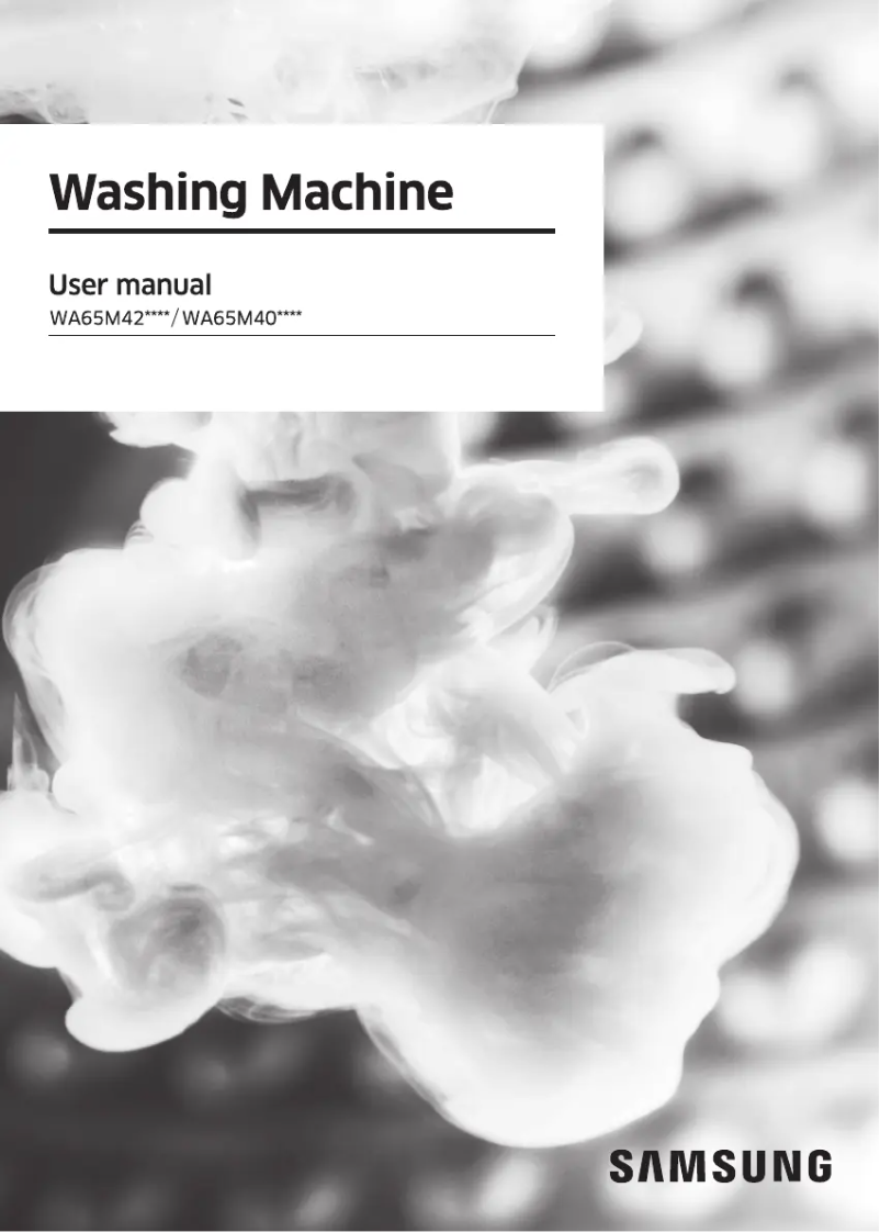 Image de la première page du manuel de l'appareil WA65M4206HV