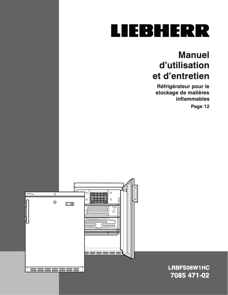 Page n°1 - Manuel utilisateur Liebherr LKexv 1800