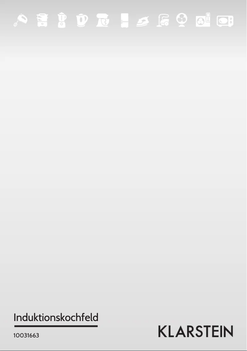 Page 1 de la notice Manuel utilisateur Klarstein 10031633