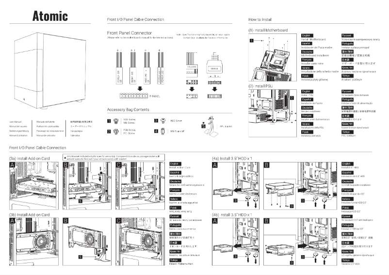 Image de la première page du manuel de l'appareil Atomic