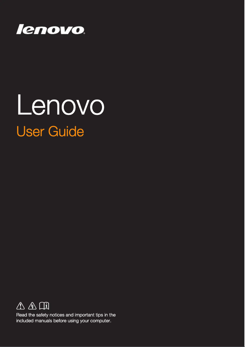 Page n°1 - Manuel utilisateur Lenovo B5400