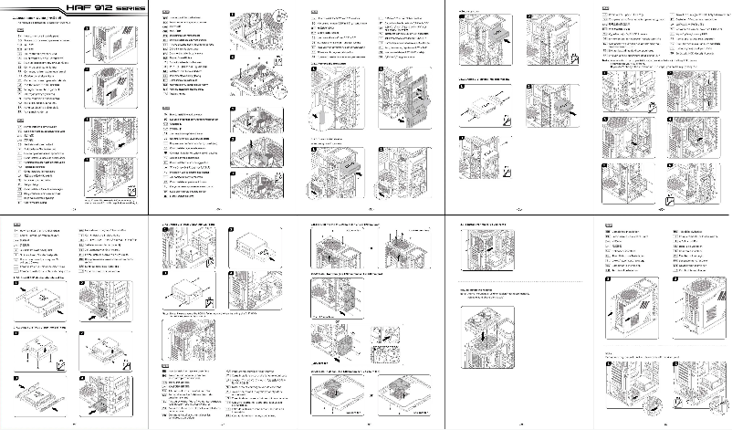 Page n°1 - Manuel utilisateur Cooler Master HAF 912 Advanced