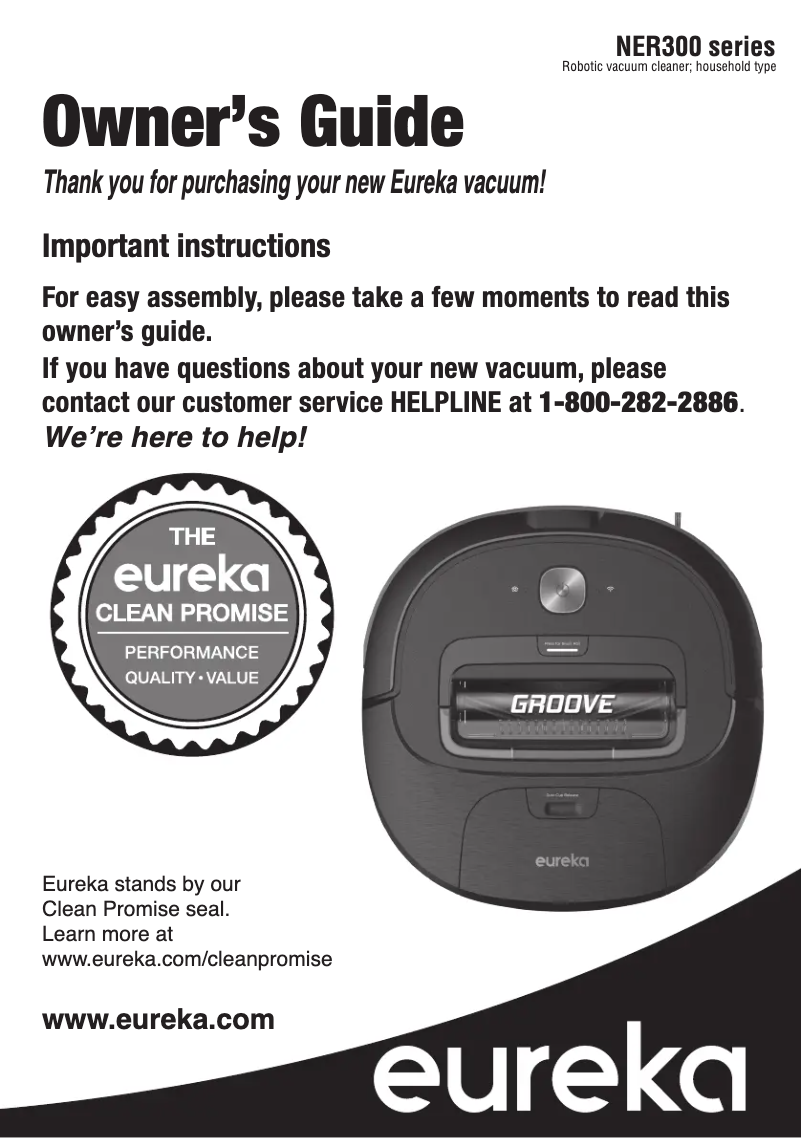 Page n°1 - Manuel utilisateur Eureka Groove NER300
