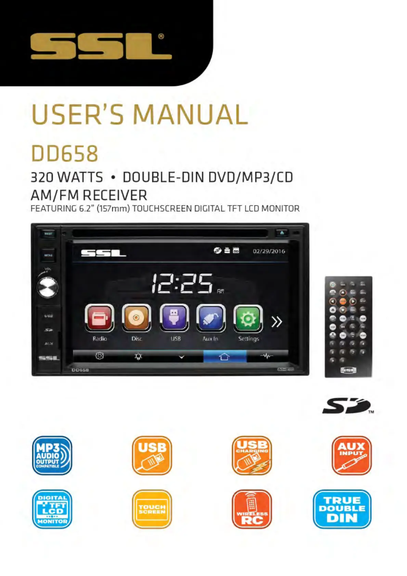Page n°1 - Manuel utilisateur SSL DD658
