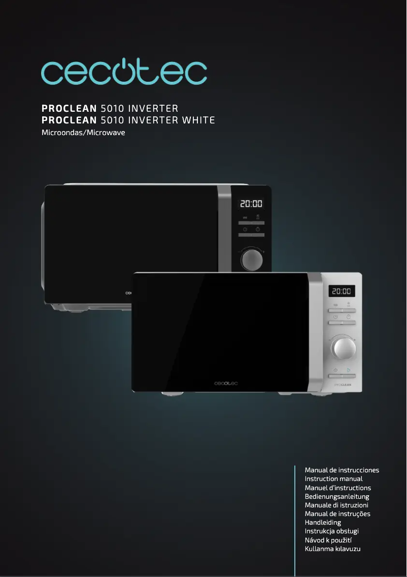 Page 1 de la notice Manuel utilisateur Cecotec Proclean 5010 Inverter