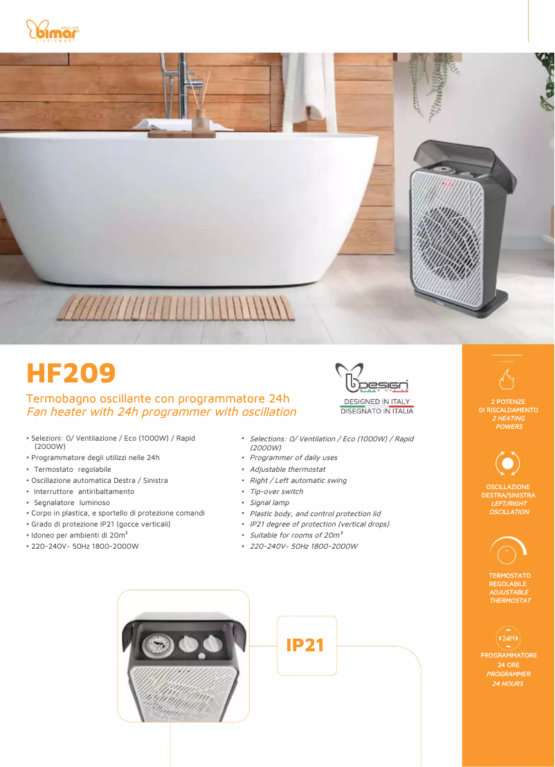 Image de la première page du manuel de l'appareil HF209