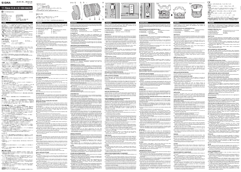 Página 1 del manual Manual de usuario Sigma 17-70mm f/2.8-4 DC Macro HSM