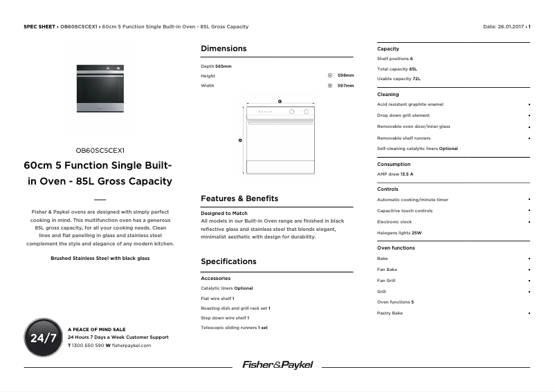 Imagen de la primera página del manual del dispositivo OB60SC5CEX1