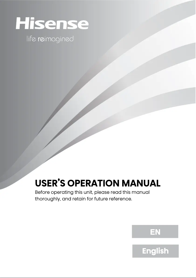 Page 1 de la notice Manuel utilisateur Hisense RQ760N4IFE