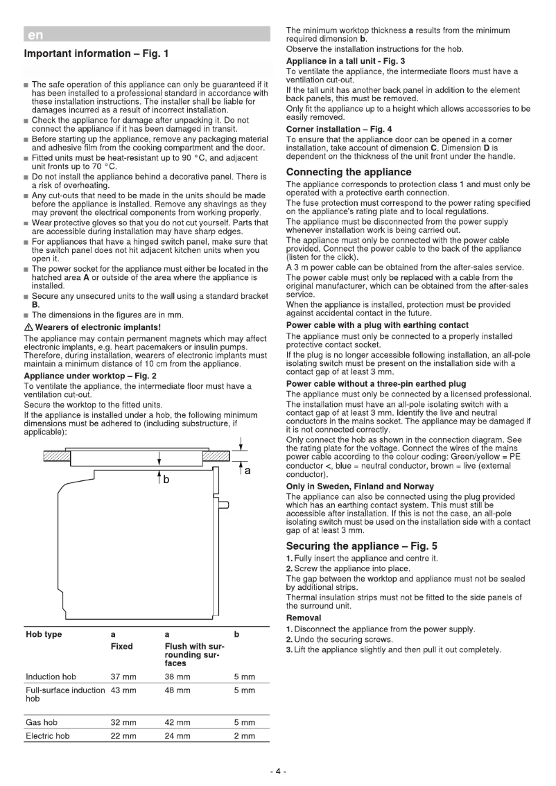 Page 1 de la notice Guide d'installation Siemens HB835GPS1