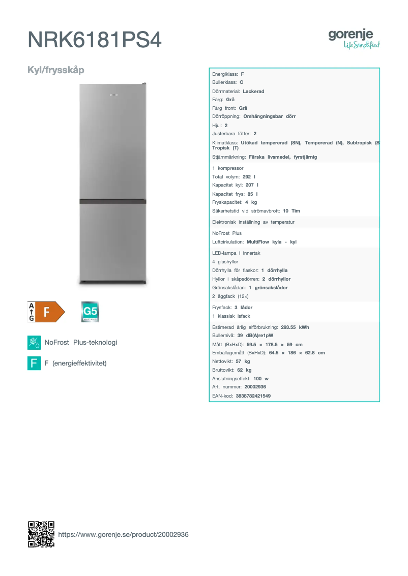 Image de la première page du manuel de l'appareil NRK6181PS4