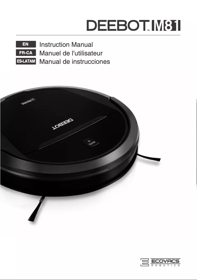 Page n°1 - Manuel utilisateur ECOVACS DEEBOT M81