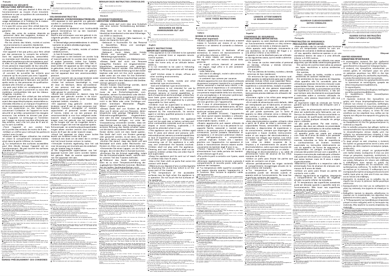 Page 1 de la notice Instructions / montage Tefal Express TT3650