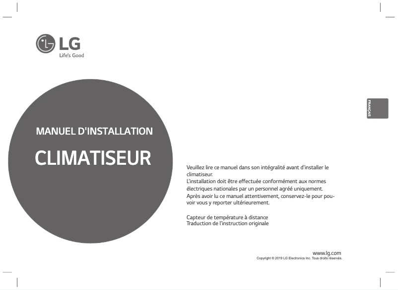Image de la première page du manuel de l'appareil PQRSTA0