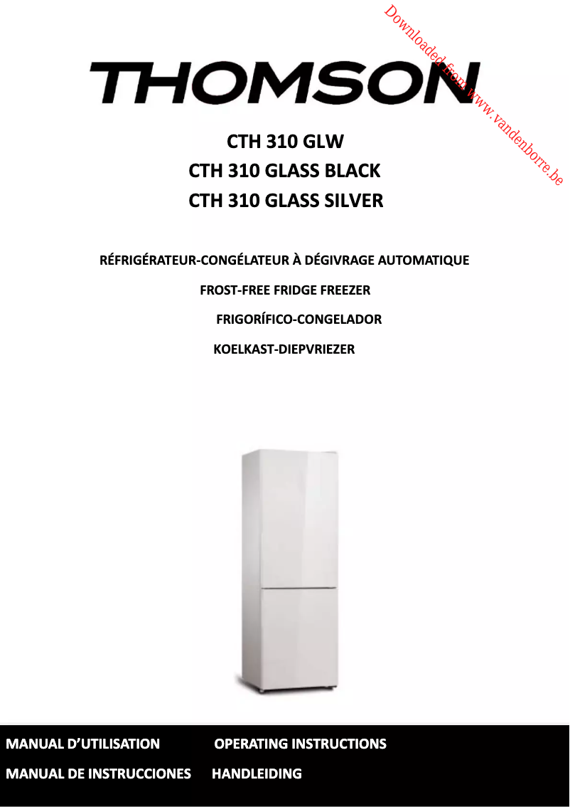 Page n°1 - Manuel utilisateur Thomson CTH310